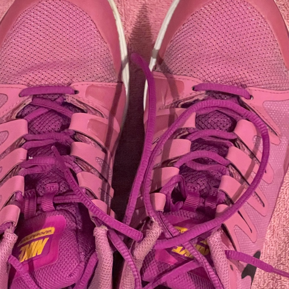 Purple Nike shoes